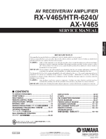 Yamaha HTR-6240 - Service Manual